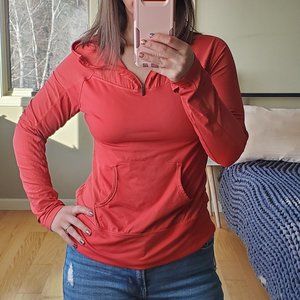 Columbia Omni-Wick 1/4 zip hoodie with kangaroo pocket and thumb holes